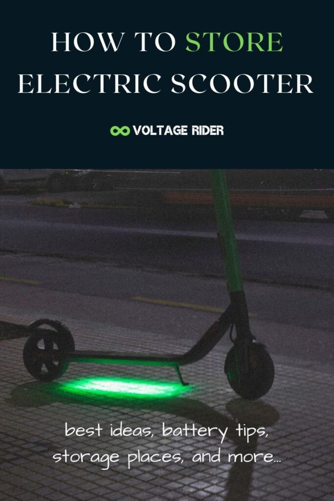 Electric Scooter Storage Ideas How to Store Escooter