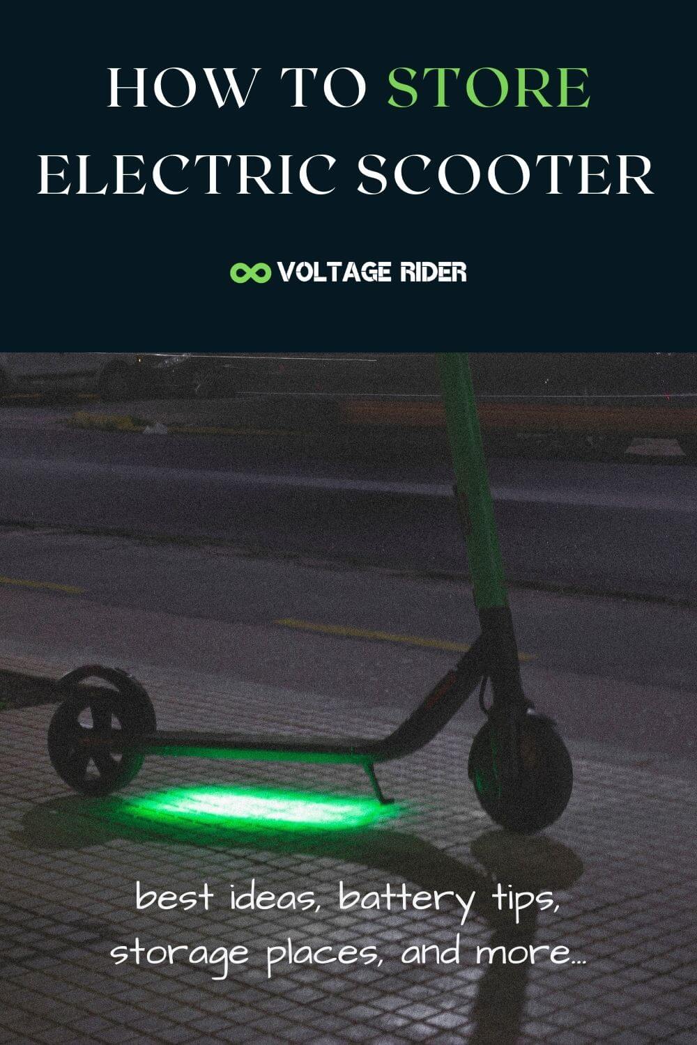 Electric Scooter Storage Ideas How to Store Escooter